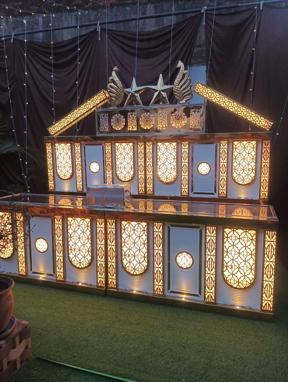 Golden Display Stand